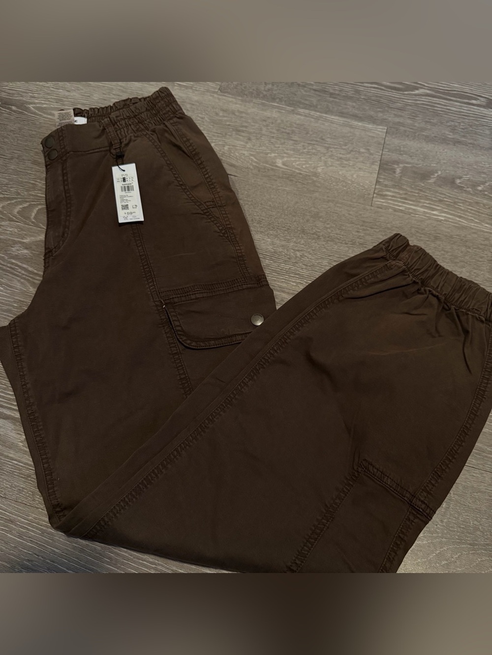 Brianna Bubble Pant Size Small Color Brown